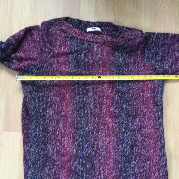 Alia Plus XL Cozy Knit Boatneck Sweater Maroon 3/4 Sleeves - Picture 2 of 4